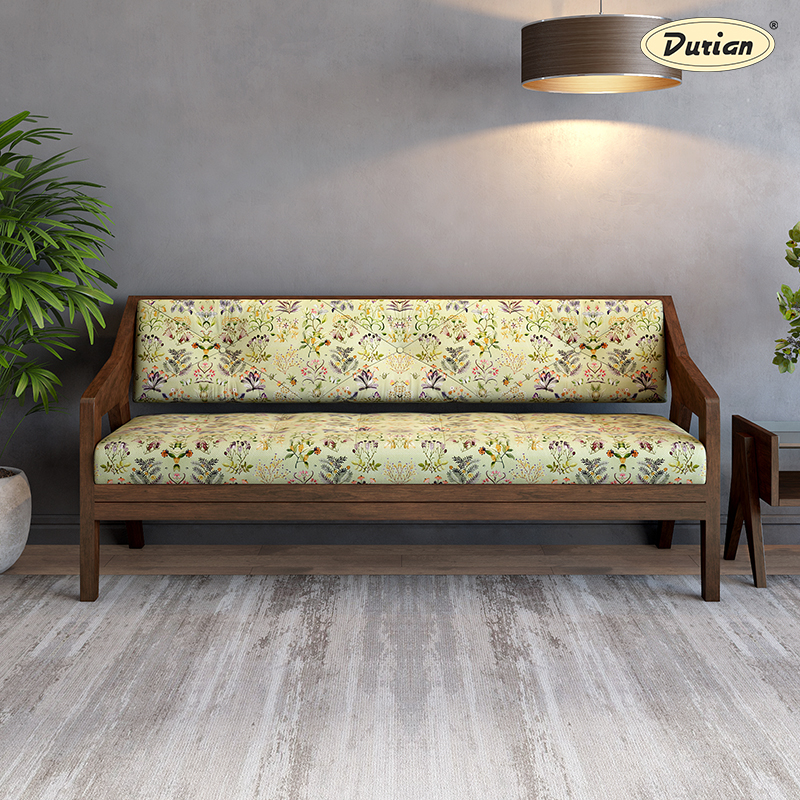 Durian Casper X Fleur Edit fabric sofa in floral print