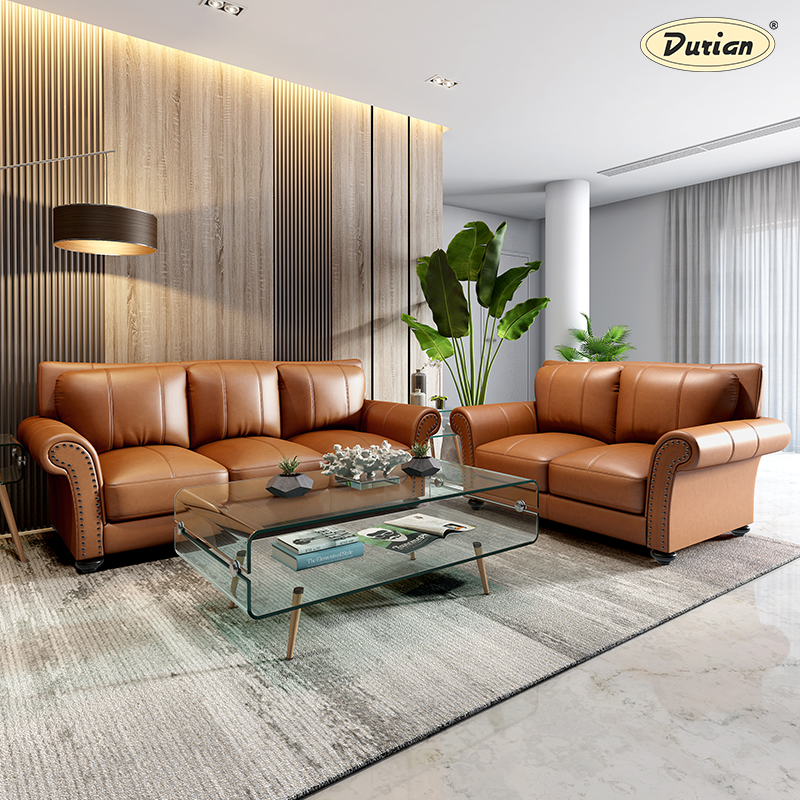 Durian Xavier Leather Sofa Set