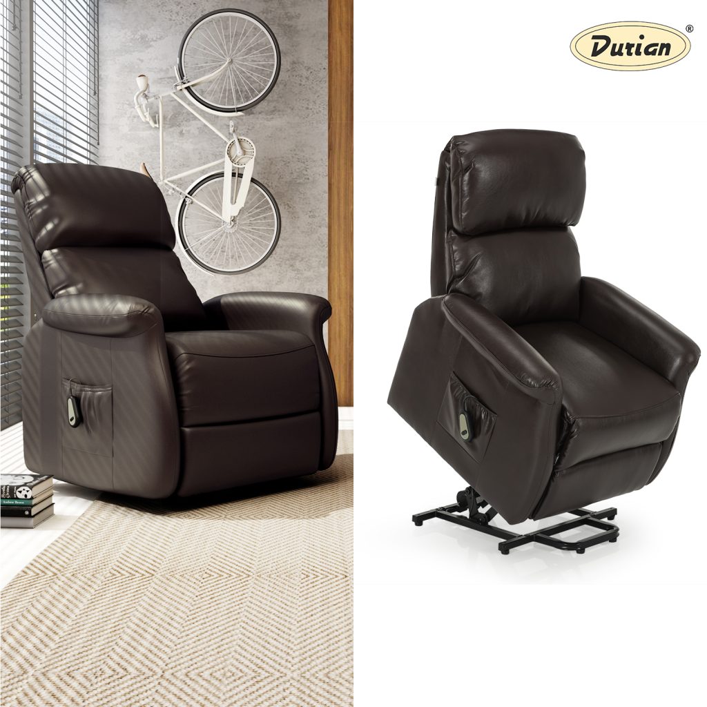 Durian Recliner with Power Lift Up Mechanism