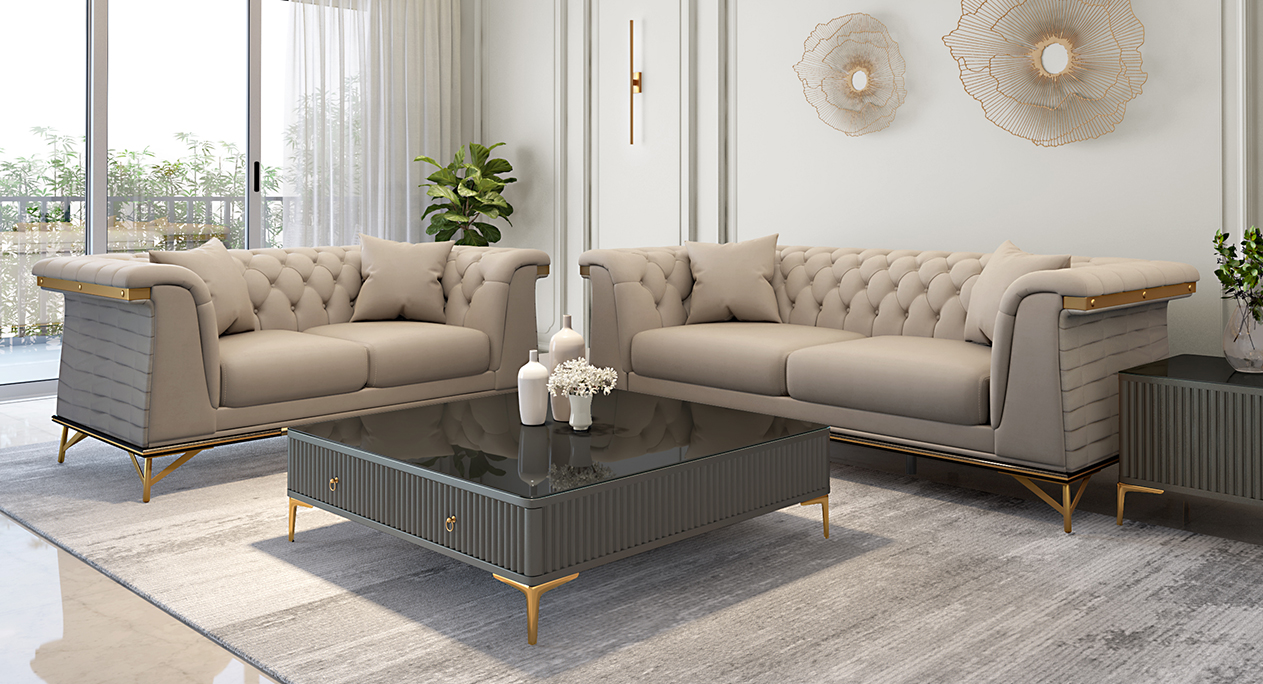 Durian Furniture Theodora Fabric Sofa Set